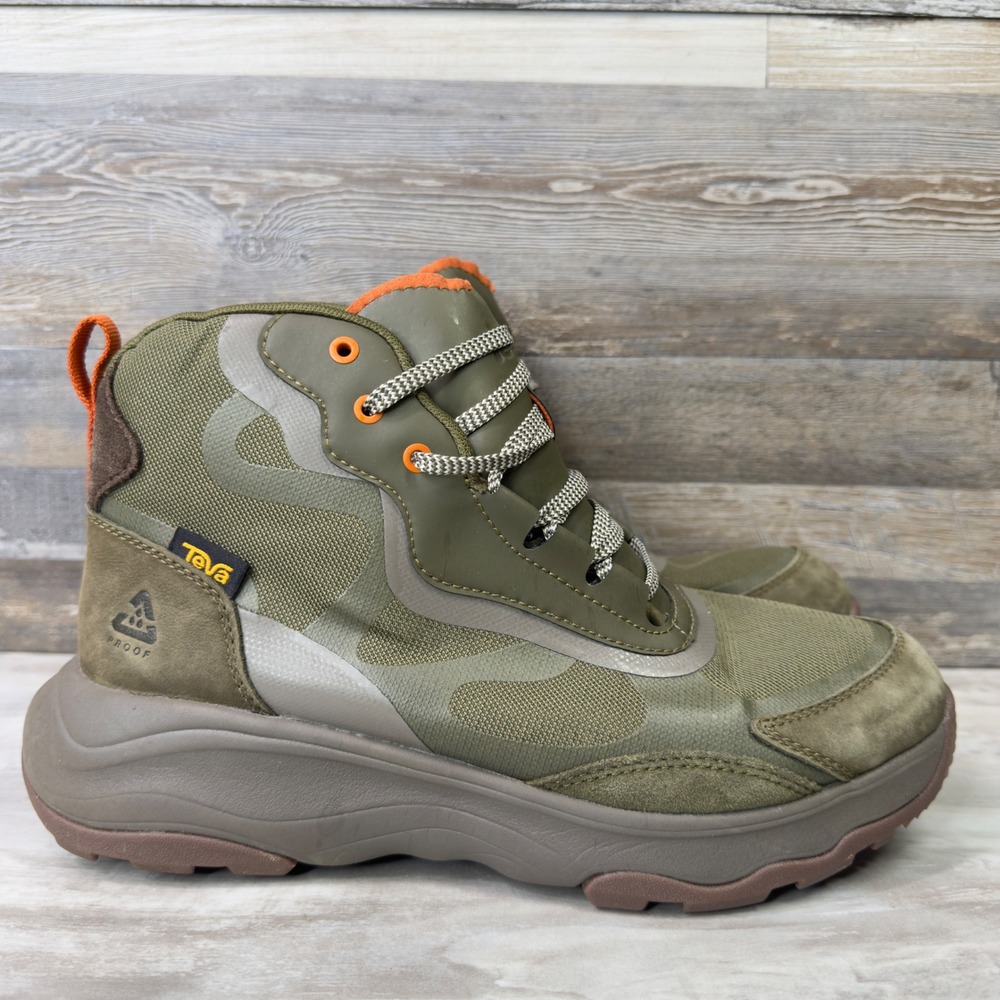 Teva Geotrecca‎ Mid Mens Size 9 Hiking Boots Waterproof Geotrecca Olive Green